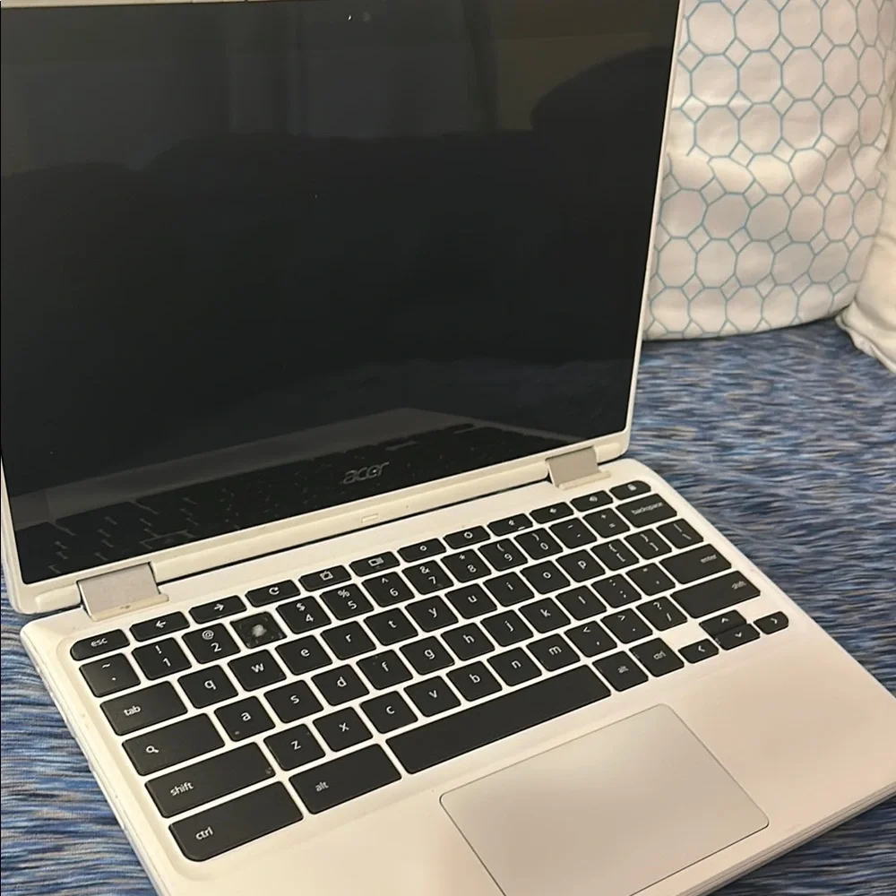 Acer White Convertible Laptop with 360-Degree Hinge